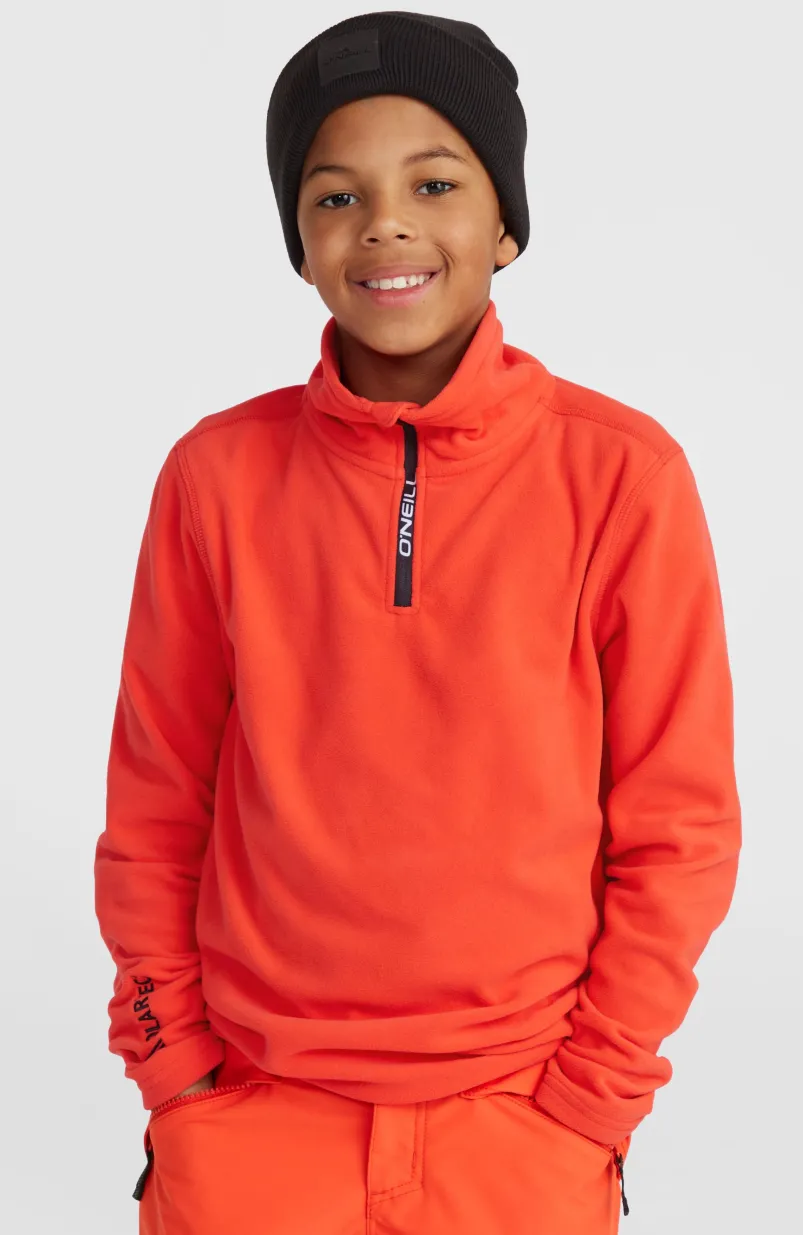 Jack's Polartec® 100 Fleecetrui Met Halve Rits | Paprika Flame