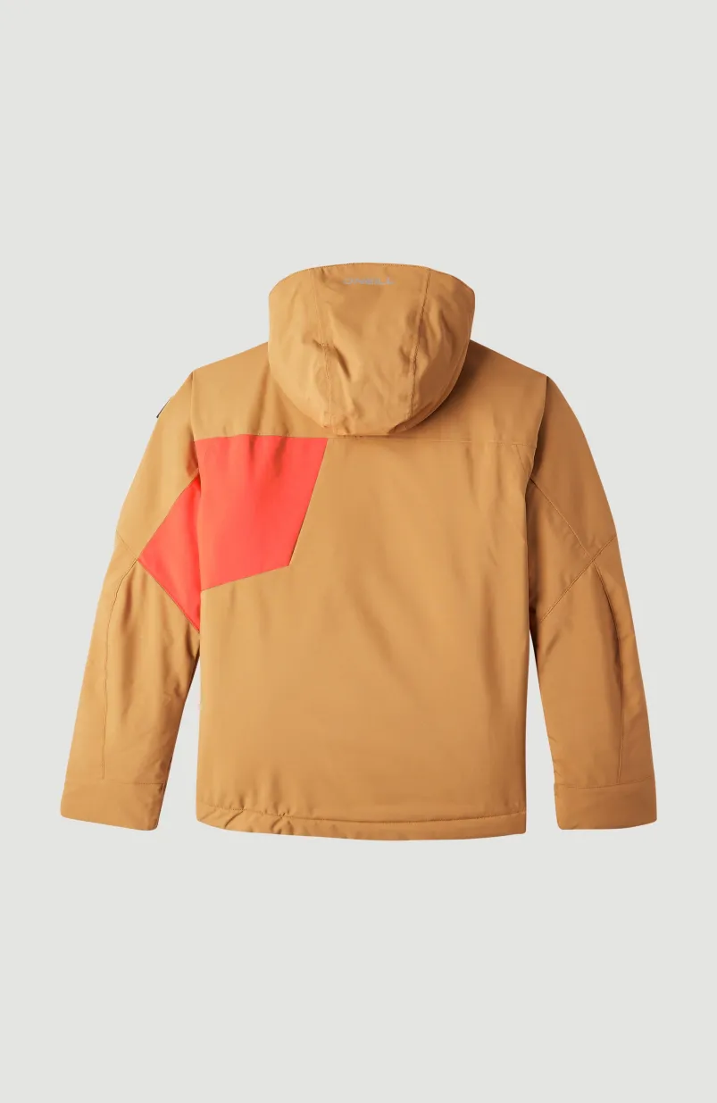 JACKSAW JACKET | Rich Caramel Colour Block