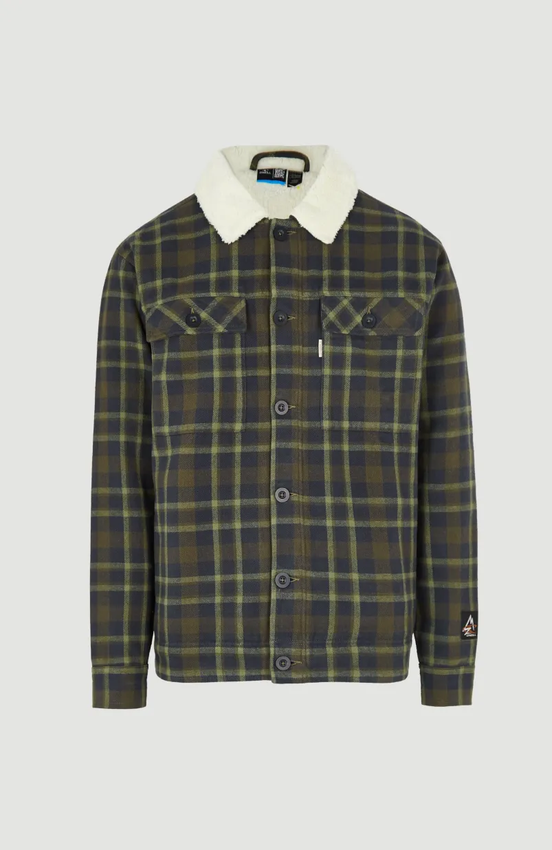 Jas Fleece-Lined | Blue Shirt Check
