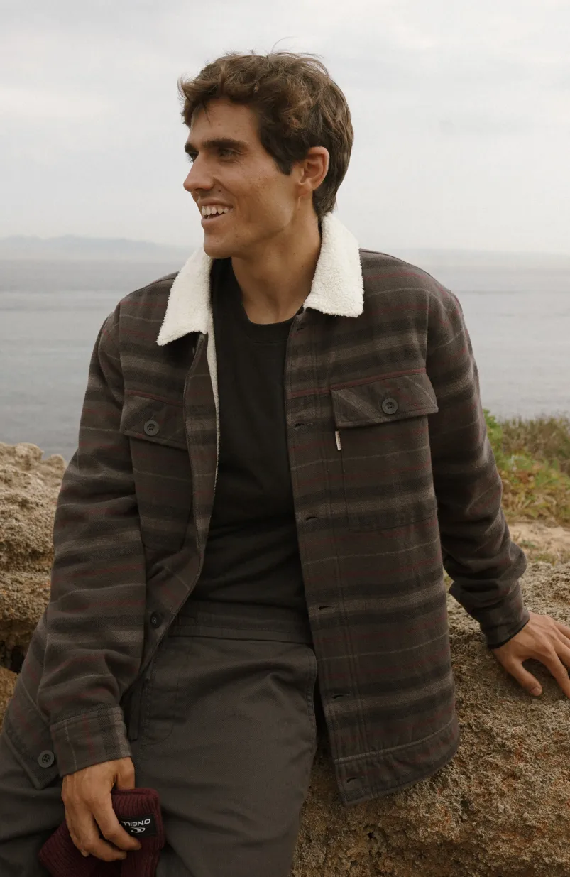 Jas Fleece-Lined | Grey Crossover Stripe