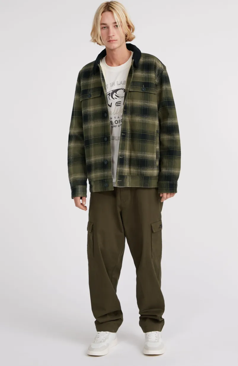 Jas Met Fleecevoering | Green Check Small