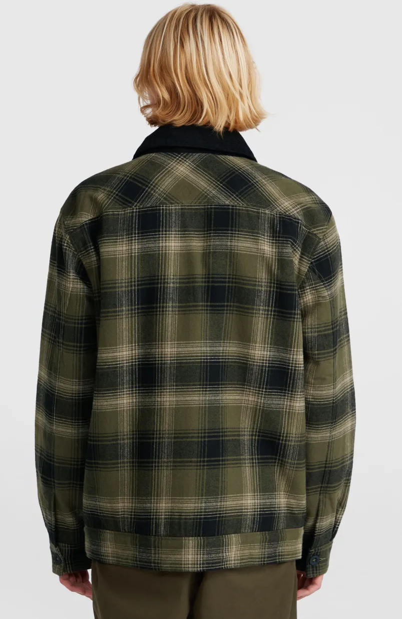 Jas Met Fleecevoering | Green Check Small