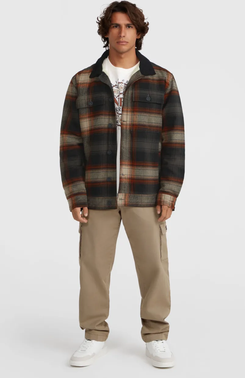 Jas Met Fleecevoering | Grey Check Small