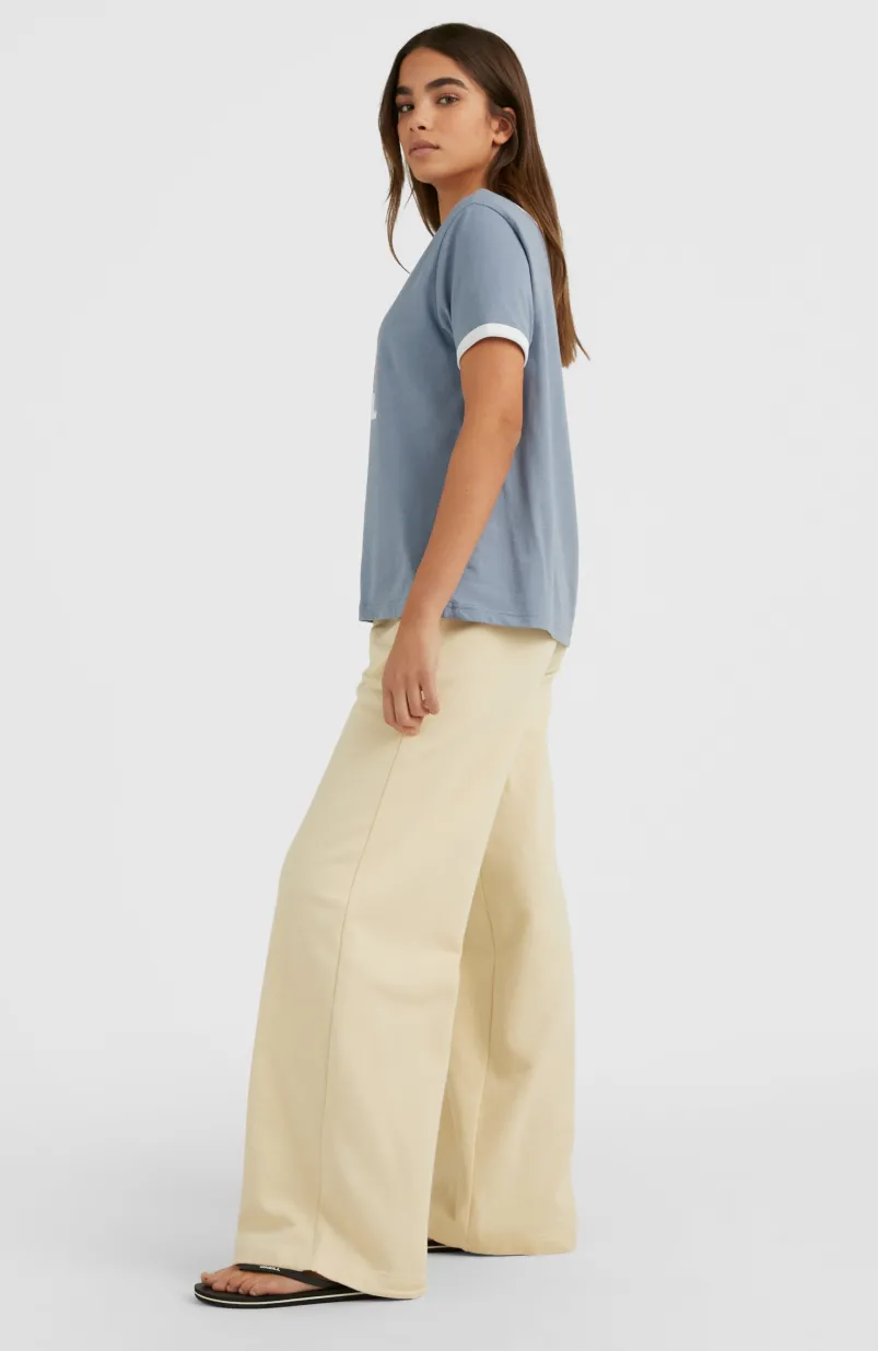 Joggingbroek Lulu Met Wijde Pijpen En Hoge Taille | Bleached Sand