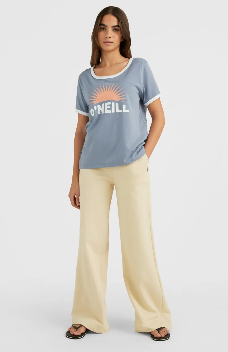 Joggingbroek Lulu Met Wijde Pijpen En Hoge Taille | Bleached Sand