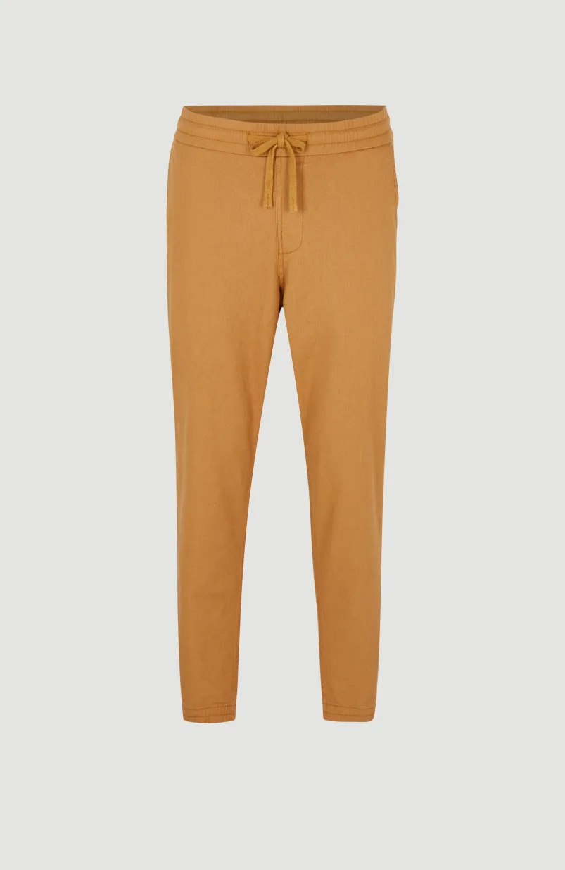 Joggingbroek Woven Chino | Rich Caramel