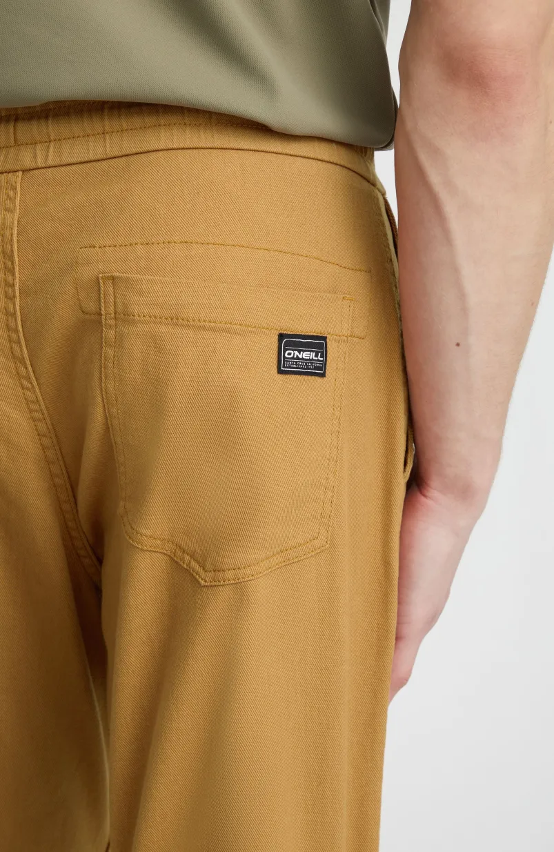 Joggingbroek Woven Chino | Rich Caramel