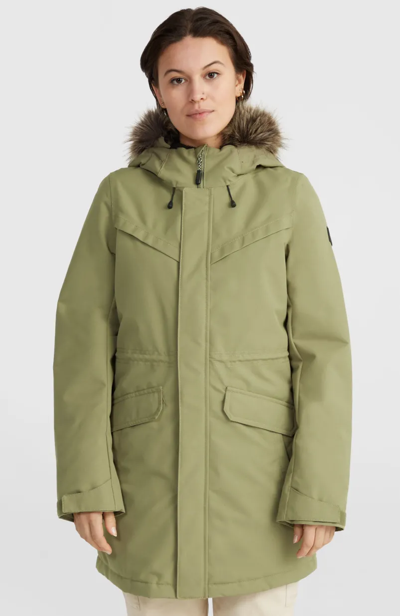 Journey Parka Jas | Deep Lichen Green