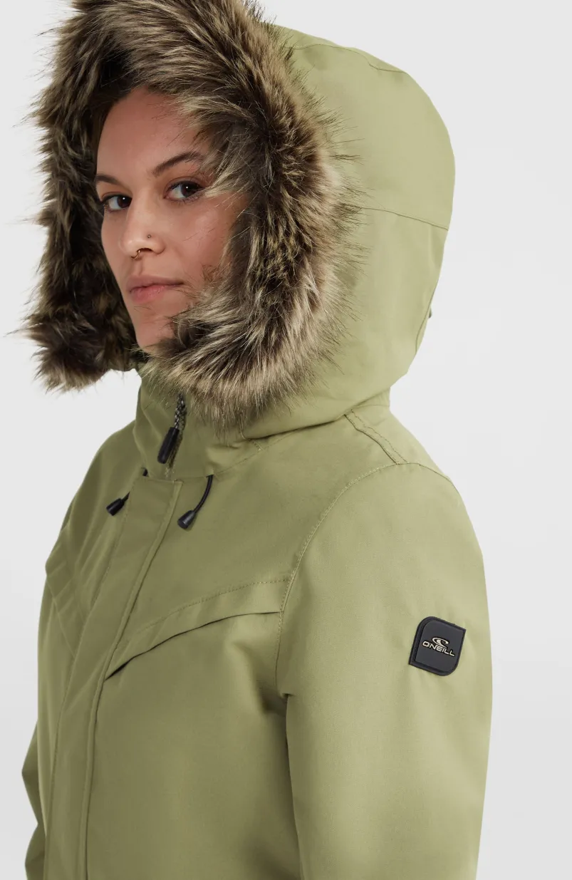 Journey Parka Jas | Deep Lichen Green