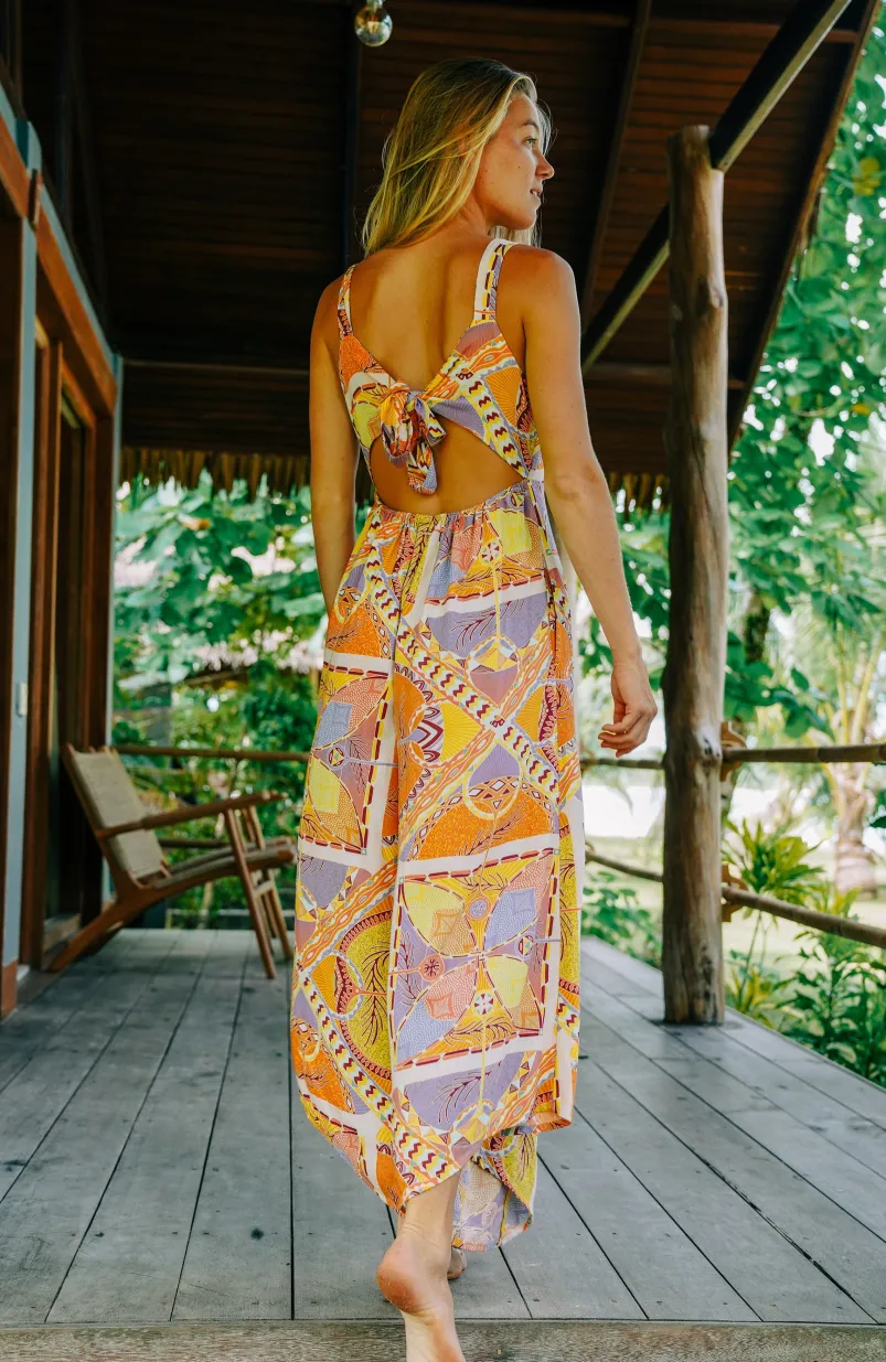 Jumpsuit Alba | Yellow Scarf Print