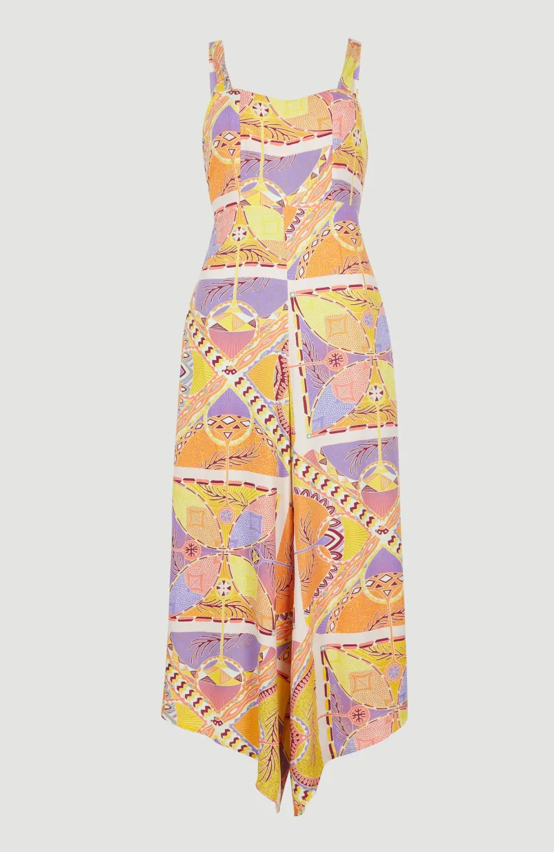 Jumpsuit Alba | Yellow Scarf Print