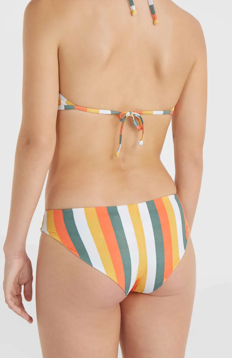 Maoi Bikinibroekje | Orange Multistripe