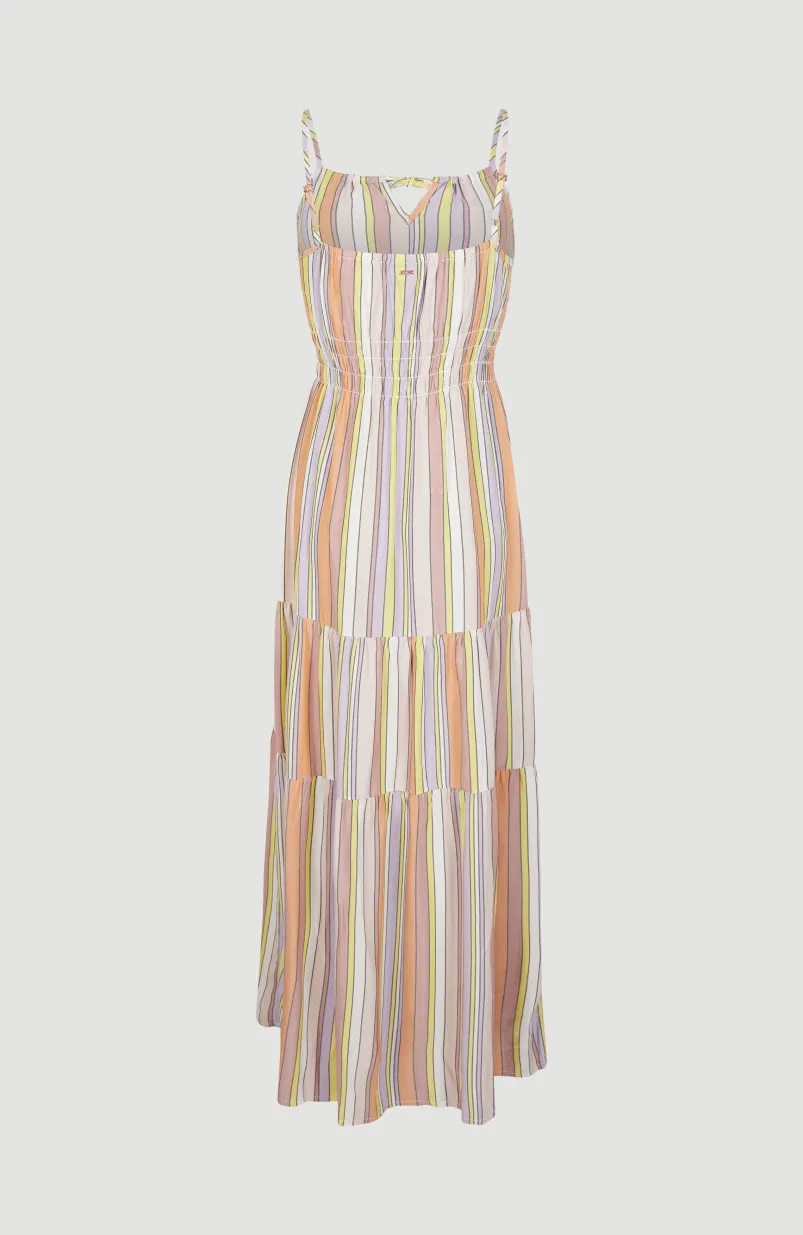 Maxi-jurk Quorra | Multi Stripe