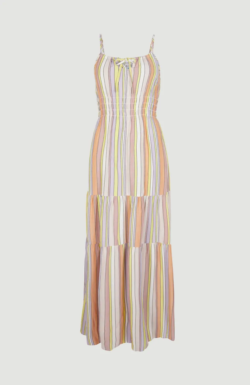Maxi-jurk Quorra | Multi Stripe