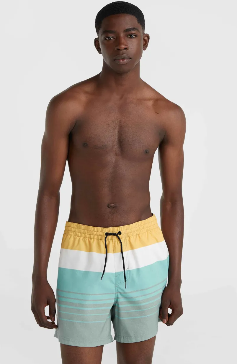 Mix And Match Cali Print 15'' Zwembroek | Green Mix&Match Panel Print