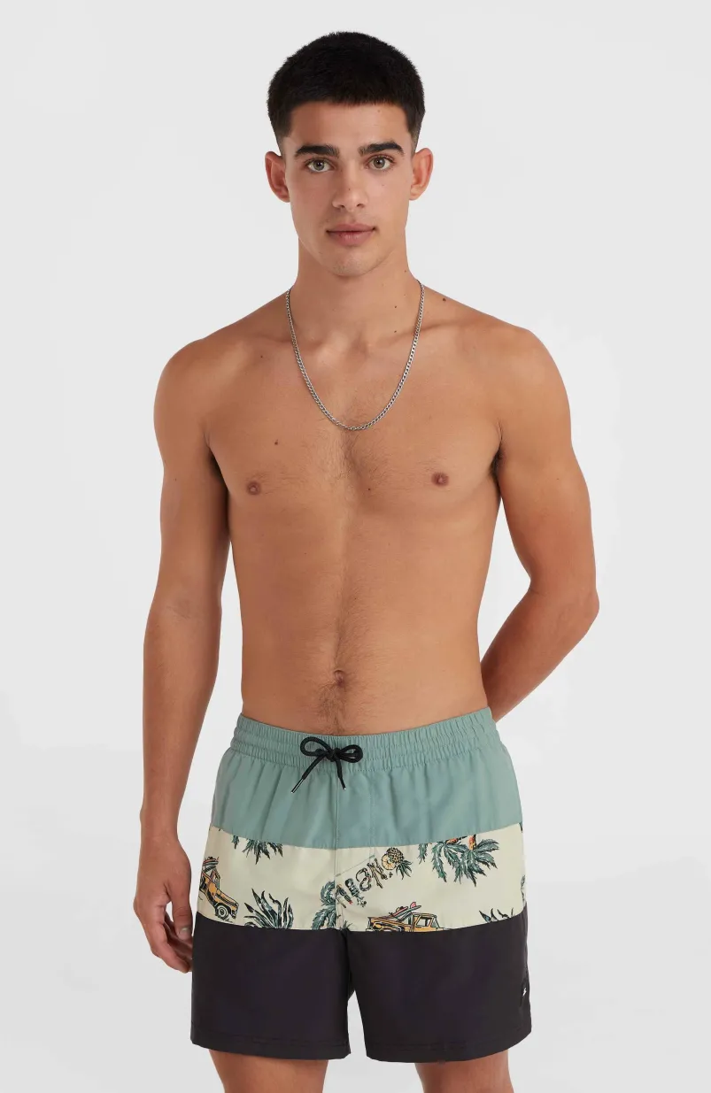 Mix And Match Cali Block 15" Zwembroek | Beige Venice Beach