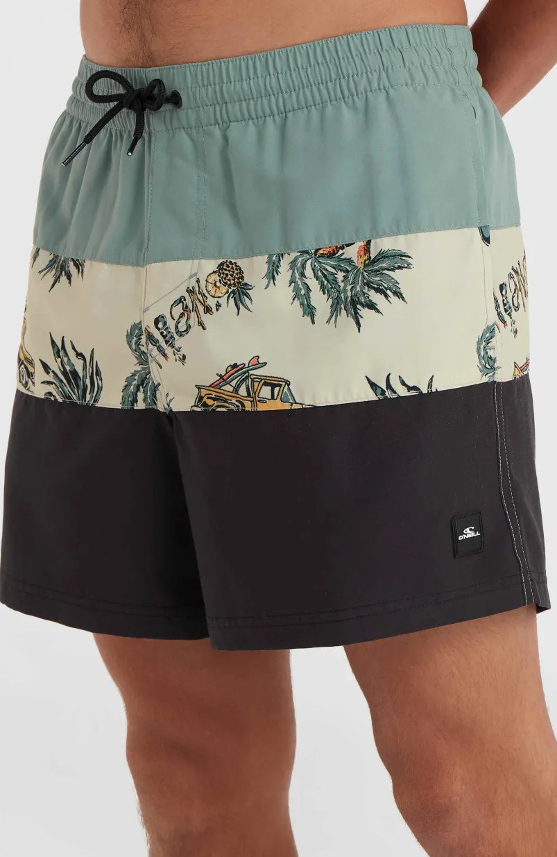 Mix And Match Cali Block 15" Zwembroek | Beige Venice Beach