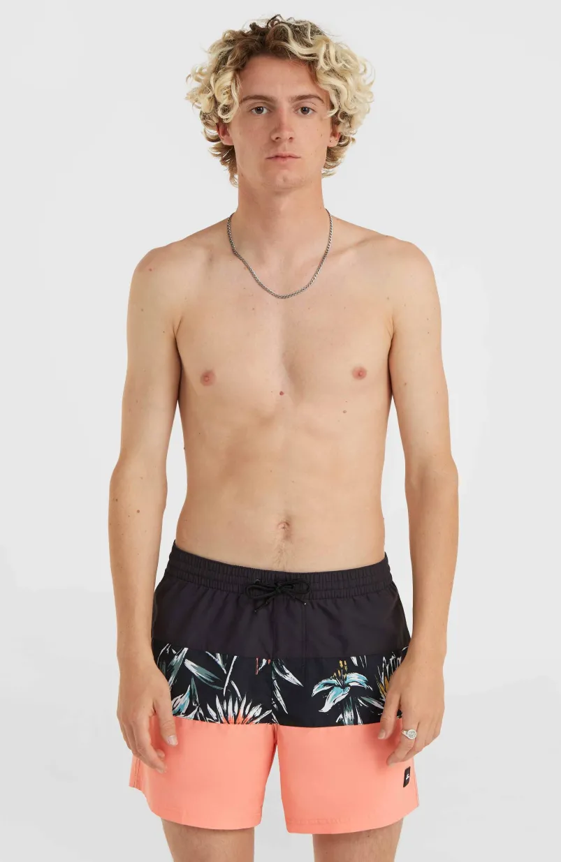 Mix And Match Cali Block 15" Zwembroek | Black Tropicana