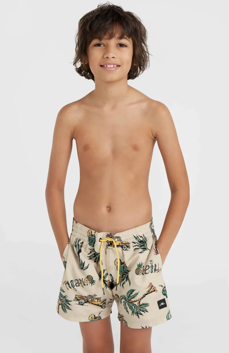 Mix And Match Cali Print 13'' Zwembroek | Beige Venice Beach