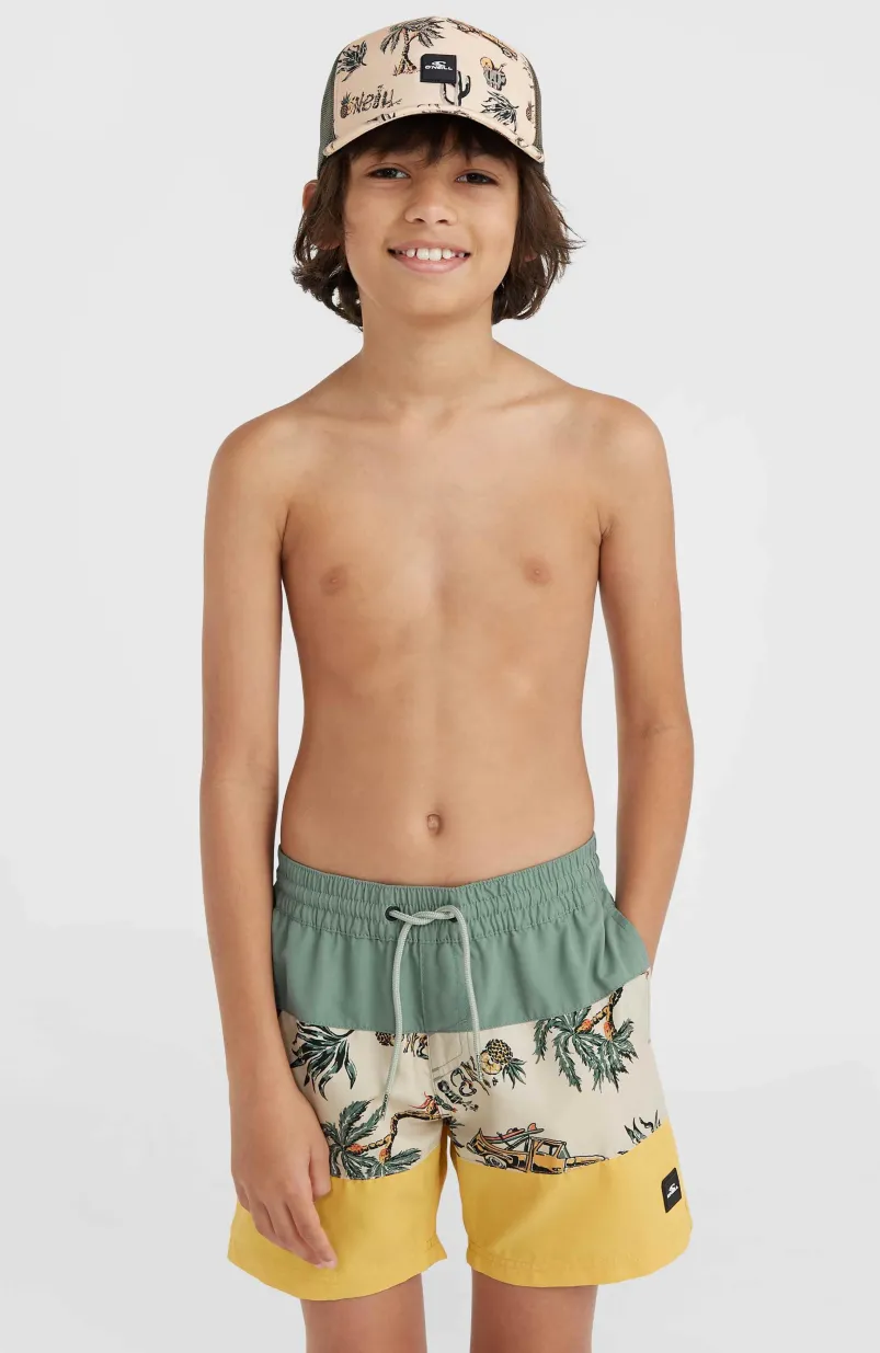 Mix And Match Cali Block 13" Zwembroek | Beige Venice Beach