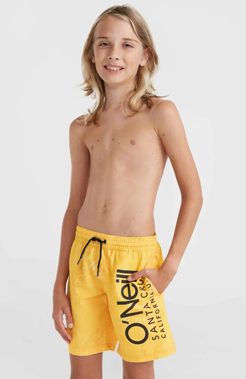 Mix And Match Cali Floral 14'' Zwembroek | Yellow Tonal Tropicana