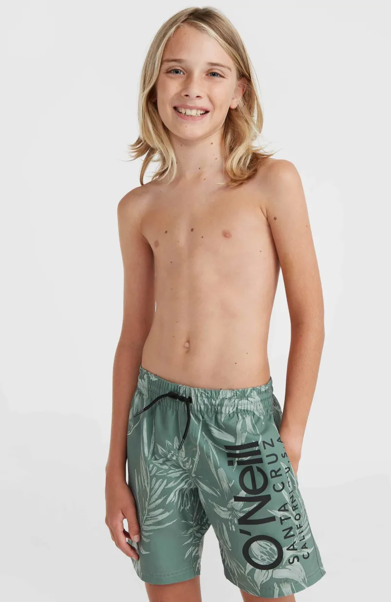 Mix And Match Cali Floral 14'' Zwembroek | Green Tonal Tropicana