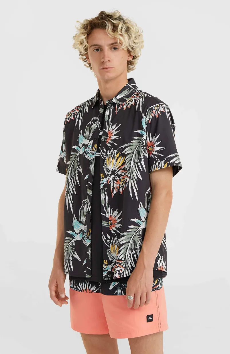 Mix And Match Floral Overhemd | Black Tropicana