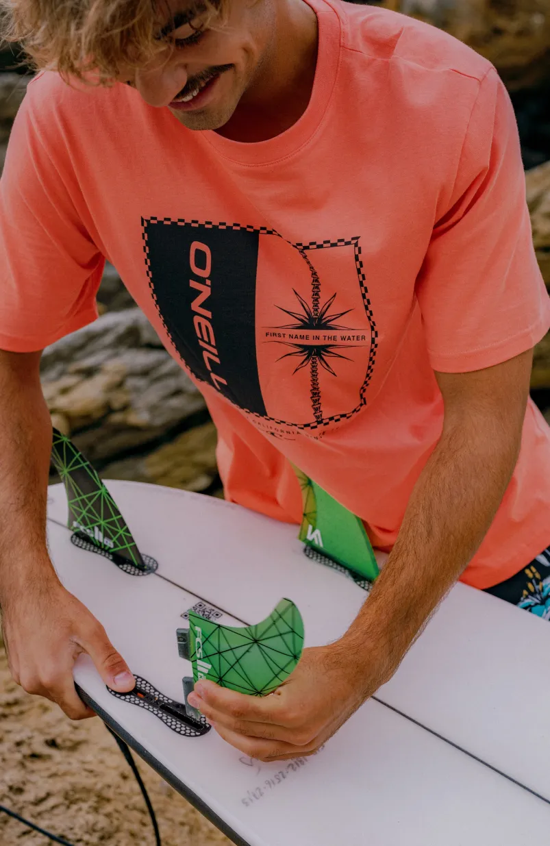 Mix And Match Palm T-shirt | Living Coral