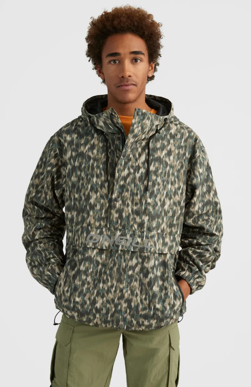 Modular Anorak Jas | Green Minimal Camo