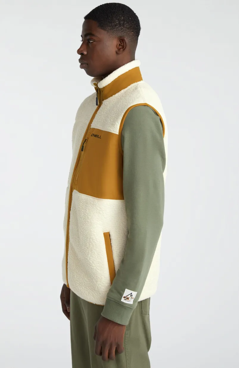 Mouwloos Vest High-Pile | Muslin