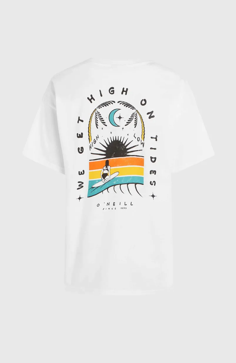 O'Neill Beach Vintage High On Tides T-shirt | Snow White