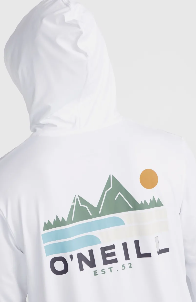 O'Neill TRVLR Series UPF Shirt Met Lange Mouwen En Capuchon | Snow White