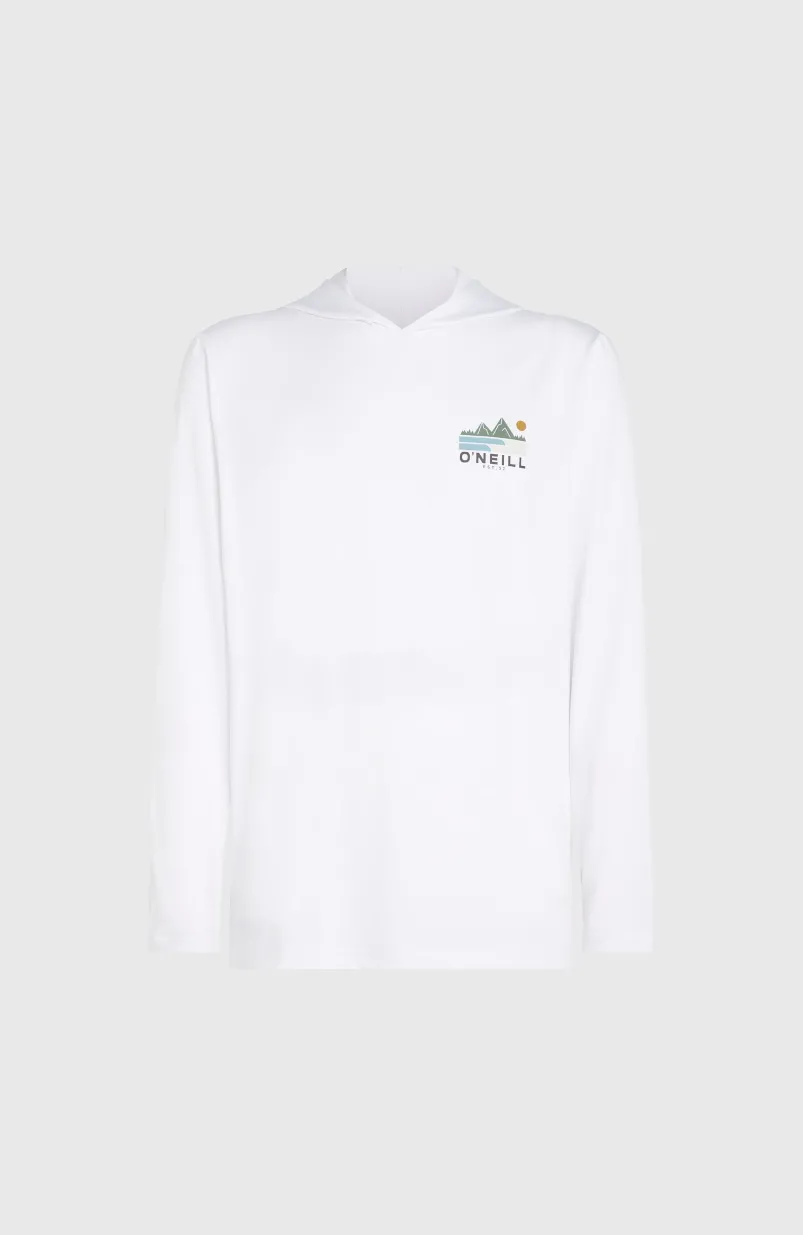 O'Neill TRVLR Series UPF Shirt Met Lange Mouwen En Capuchon | Snow White