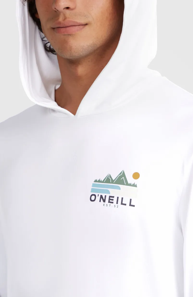 O'Neill TRVLR Series UPF Shirt Met Lange Mouwen En Capuchon | Snow White