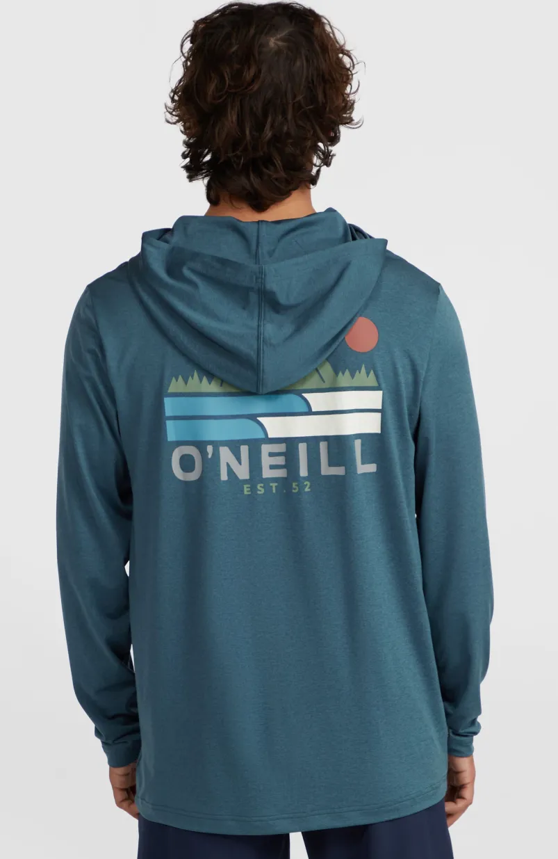 O'Neill TRVLR Series UPF Shirt Met Lange Mouwen En Capuchon | Midnight Navy