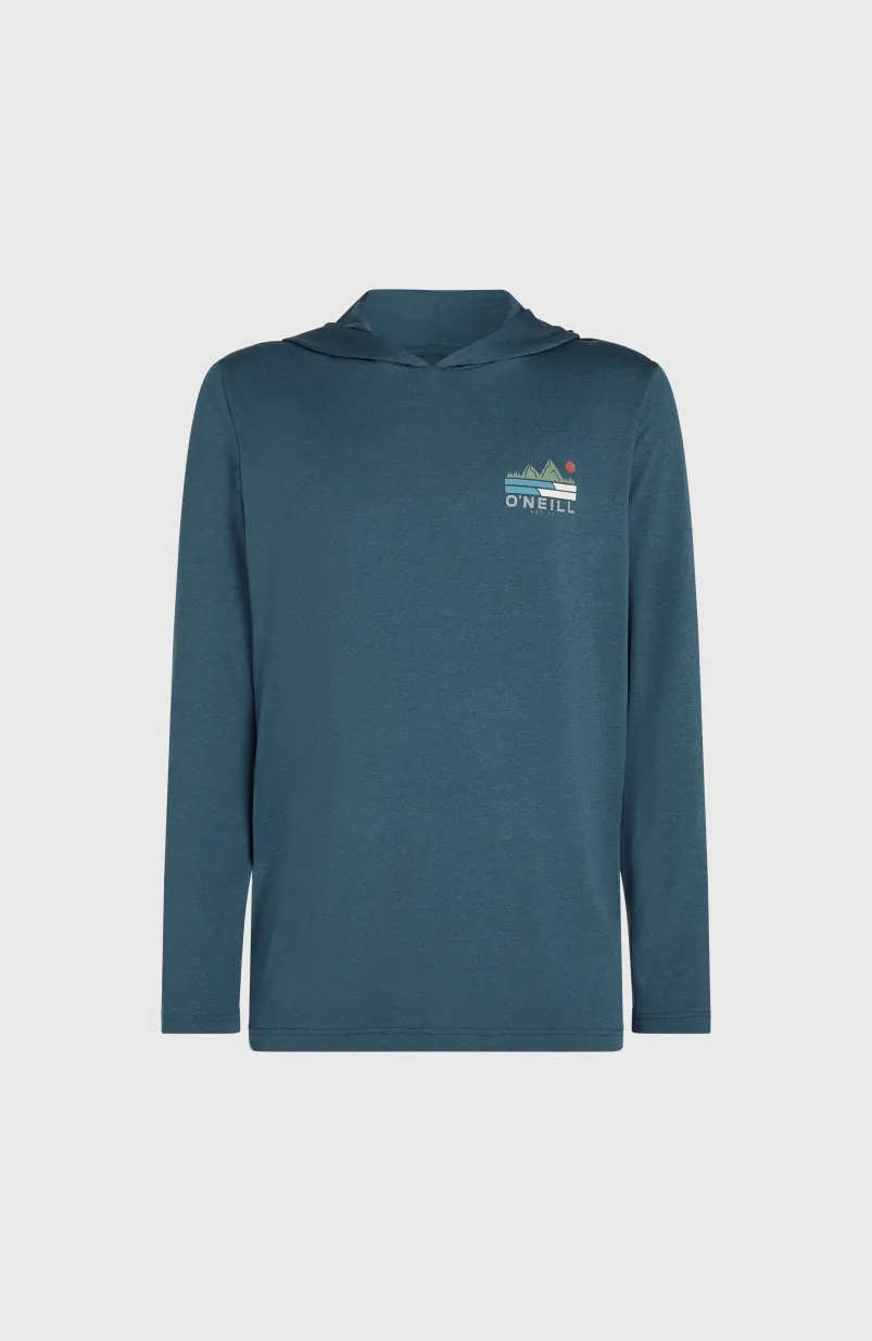 O'Neill TRVLR Series UPF Shirt Met Lange Mouwen En Capuchon | Midnight Navy