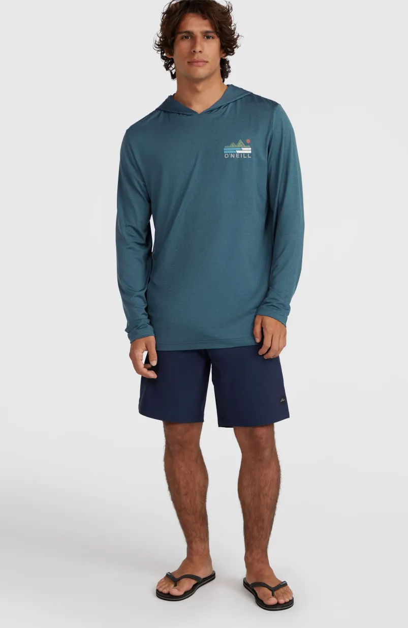 O'Neill TRVLR Series UPF Shirt Met Lange Mouwen En Capuchon | Midnight Navy