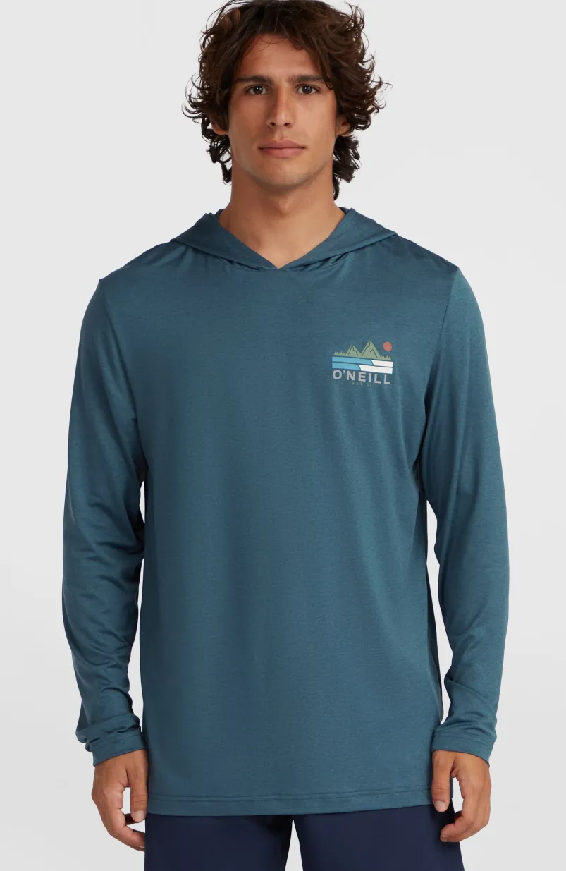 O'Neill TRVLR Series UPF Shirt Met Lange Mouwen En Capuchon | Midnight Navy