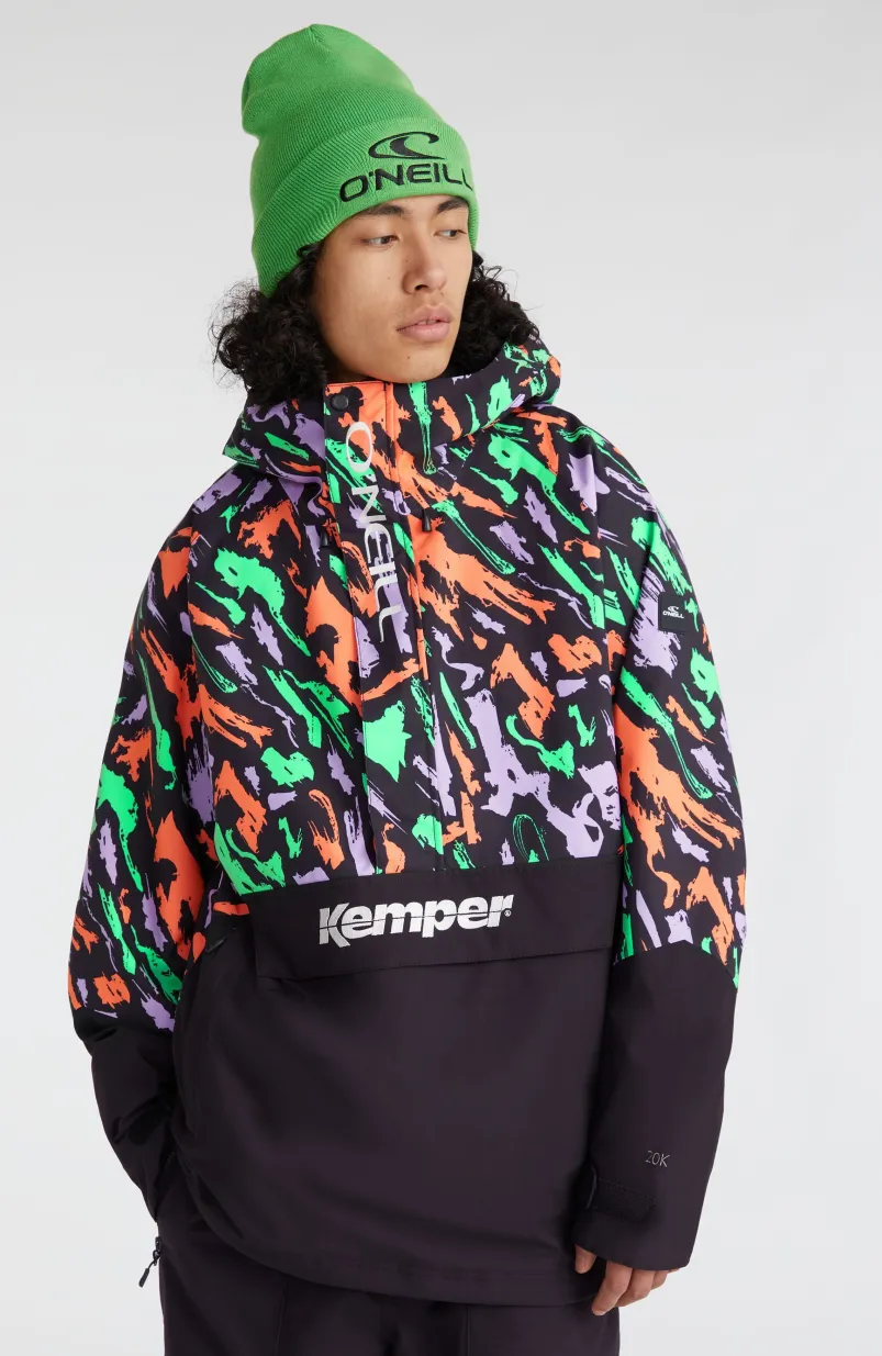 O'Riginals Anorak Wintersportjas | Black Kemper Print