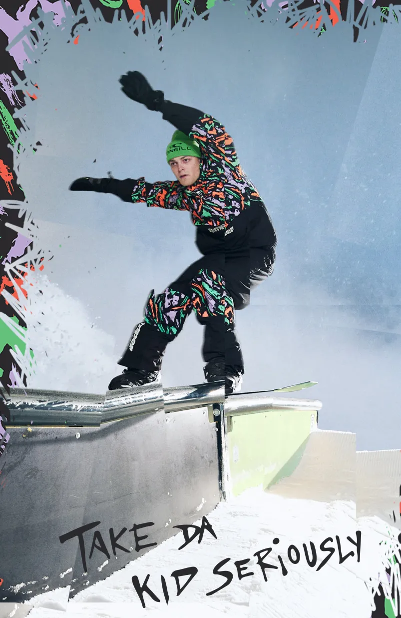 O'Riginals Anorak Wintersportjas | Black Kemper Print