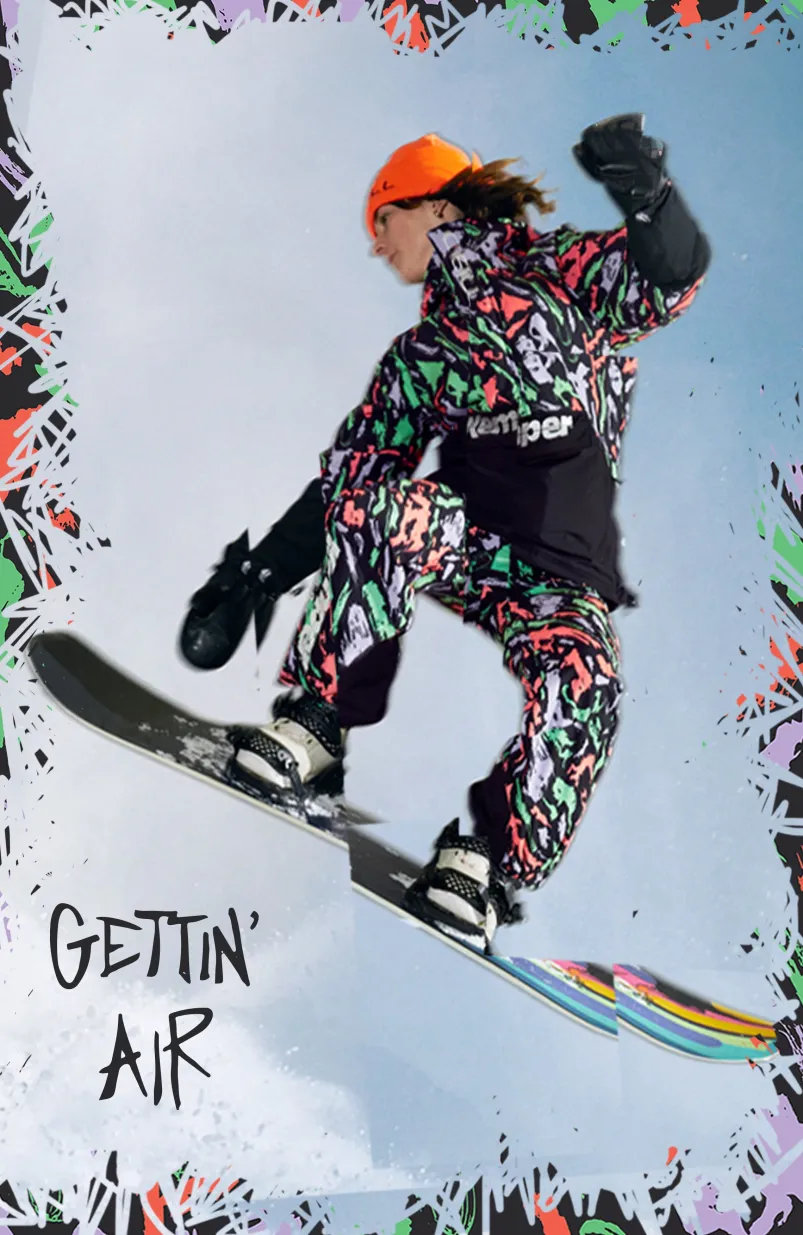 O'Riginals Bib Regular Wintersportbroek | Black Kemper Print