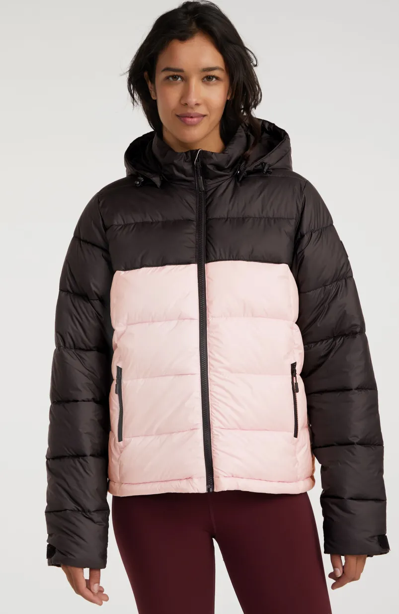 O'Riginals Pufferjas | Peach Whip Colour Block