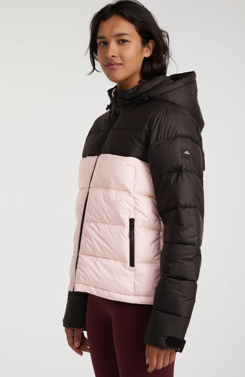 O'Riginals Pufferjas | Peach Whip Colour Block