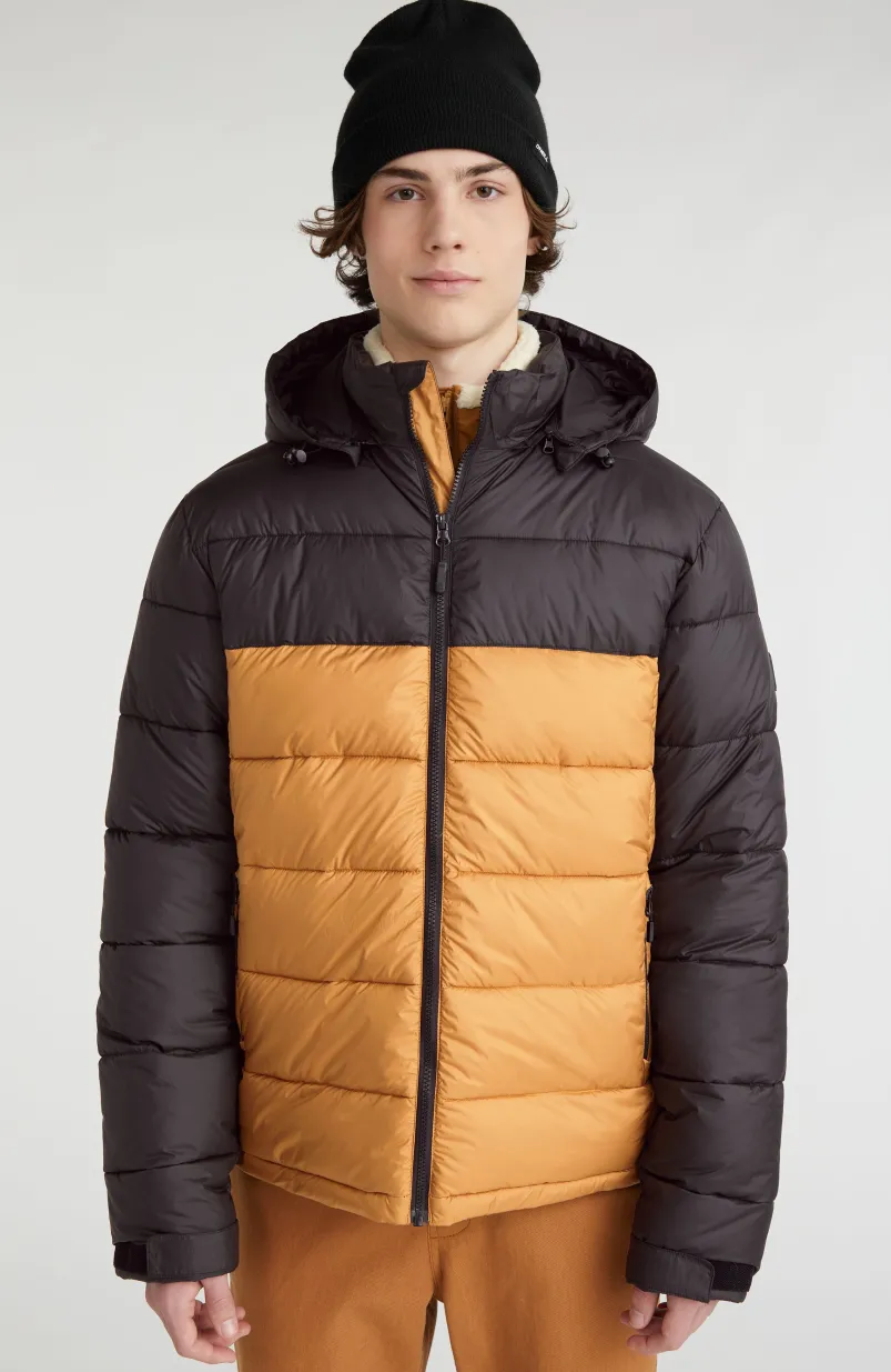 O'Riginals Pufferjas | Rich Caramel Colour Block