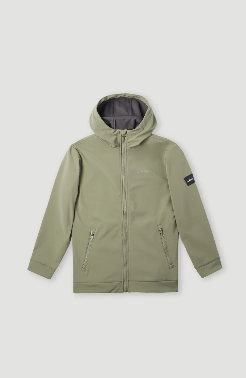 Outdoor Softshell Jas | Deep Lichen Green