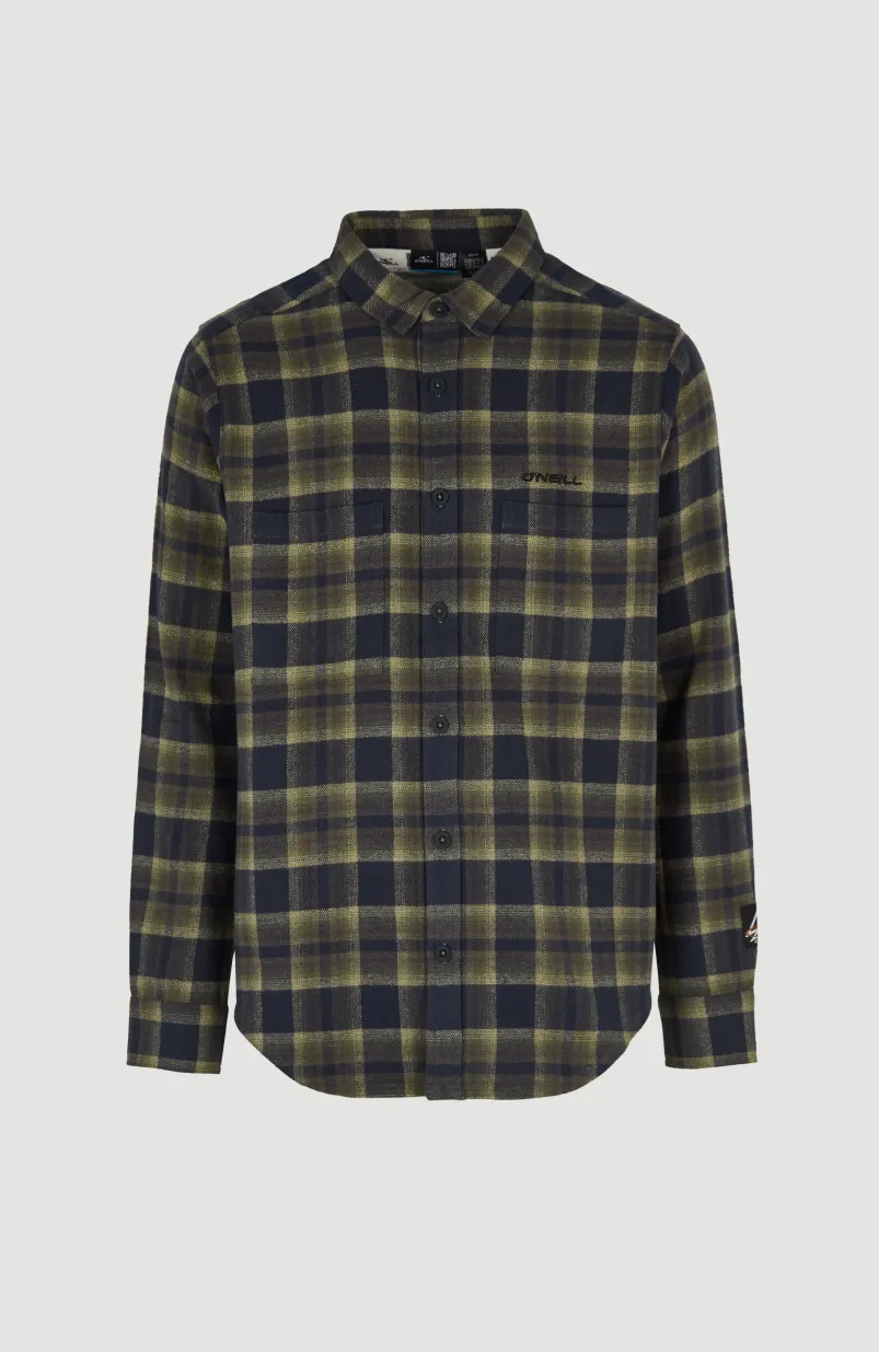 Overhemd O'Neill TRVLR Series Flannel Check | Green Shadow Check