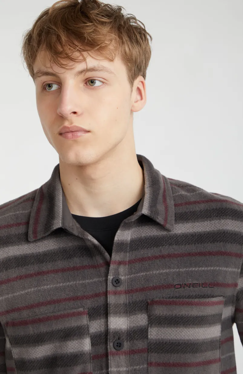 Overhemd Superfleece | Grey Crossover Stripe