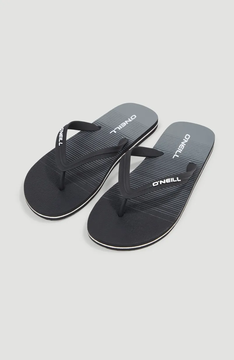 Profile Graphic Slippers | Black Simple Gradient B Panel