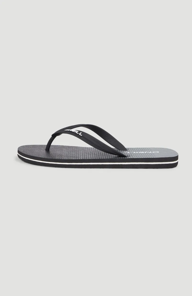 Profile Graphic Slippers | Black Simple Gradient B Panel