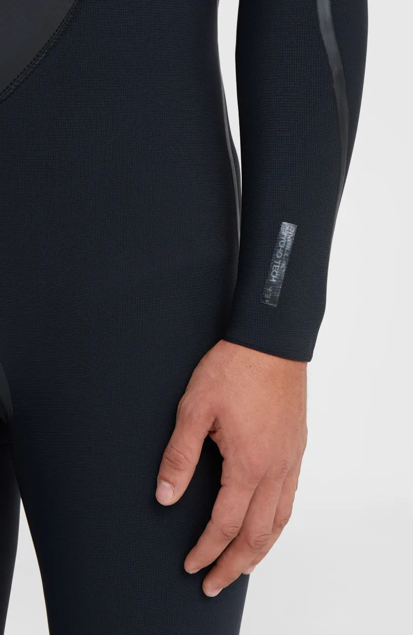 Psycho Tech 4/3mm Chest Zip Full Wetsuit | BLACK/BLACK